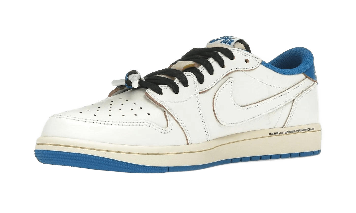 Air Jordan 1 Low x Travis Scott x Fragment 'Sail Military Blue' - HouseofKickz