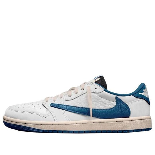 Air Jordan 1 Low x Travis Scott x Fragment 'Sail Military Blue' - HouseofKickz