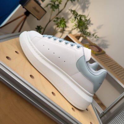 Alexander McQueen Larry Oversize Sneakers 'White Blue' - HouseofKickz