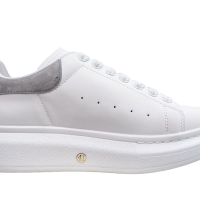 Alexander McQueen Leather Sneakers 'Light gray‘ - HouseofKickz