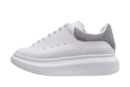 Alexander McQueen Leather Sneakers 'Light gray‘ - HouseofKickz