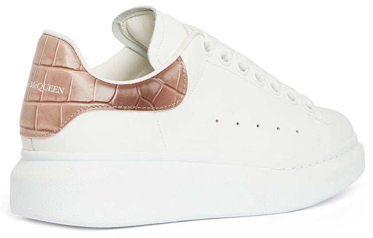 Alexander McQueen Leather Sneakers ’Stone-patterned beige‘ - HouseofKickz