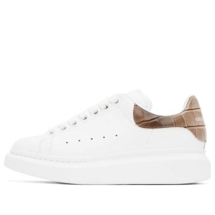 Alexander McQueen Leather Sneakers ’Stone-patterned beige‘ - HouseofKickz