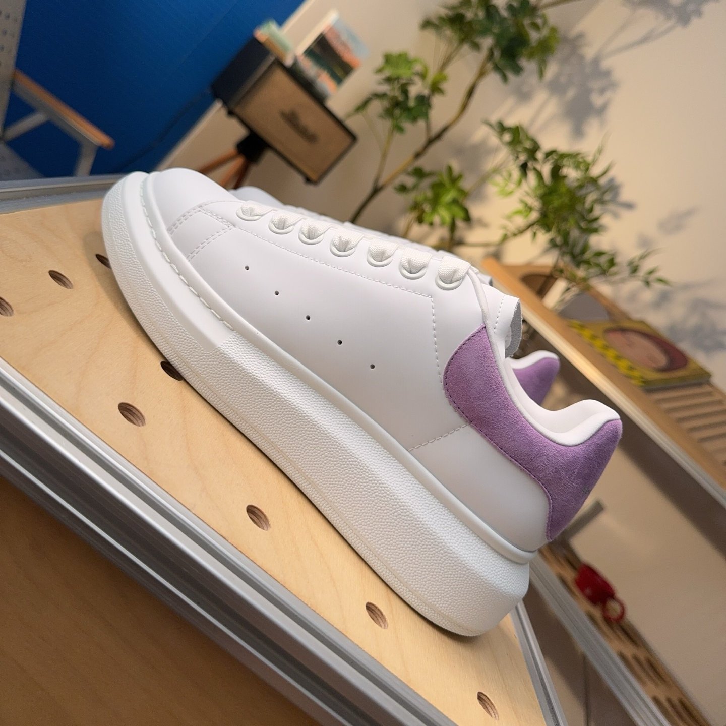 Alexander McQueen Leather Sneakers ' White Lilla' - HouseofKickz