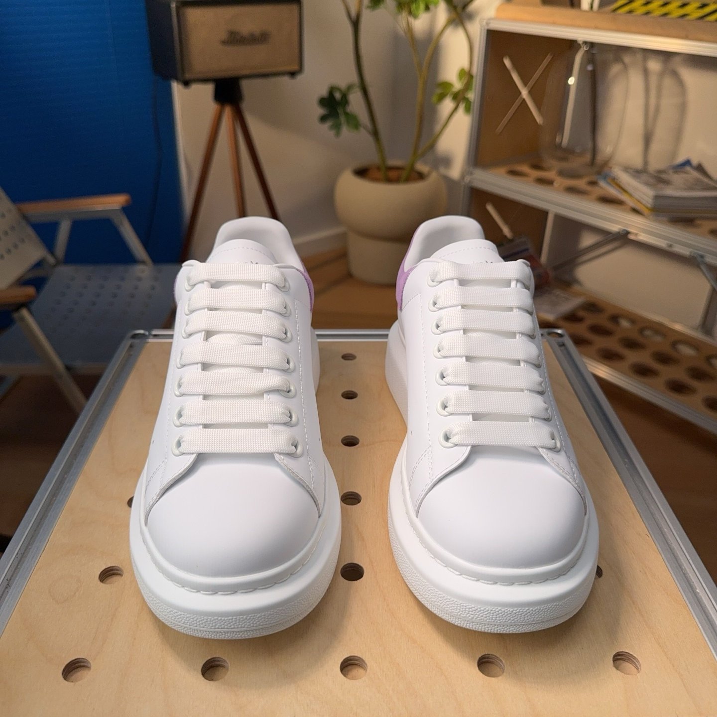 Alexander McQueen Leather Sneakers ' White Lilla' - HouseofKickz