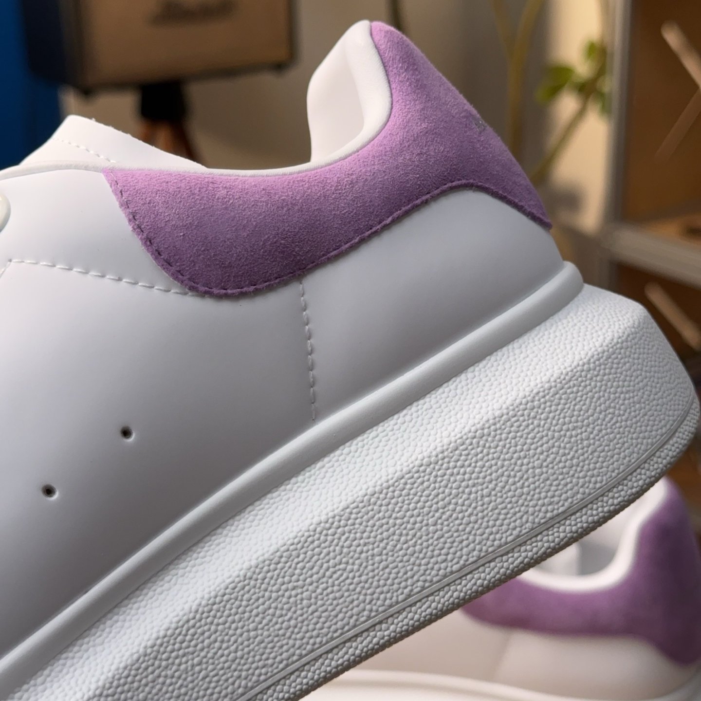 Alexander McQueen Leather Sneakers ' White Lilla' - HouseofKickz
