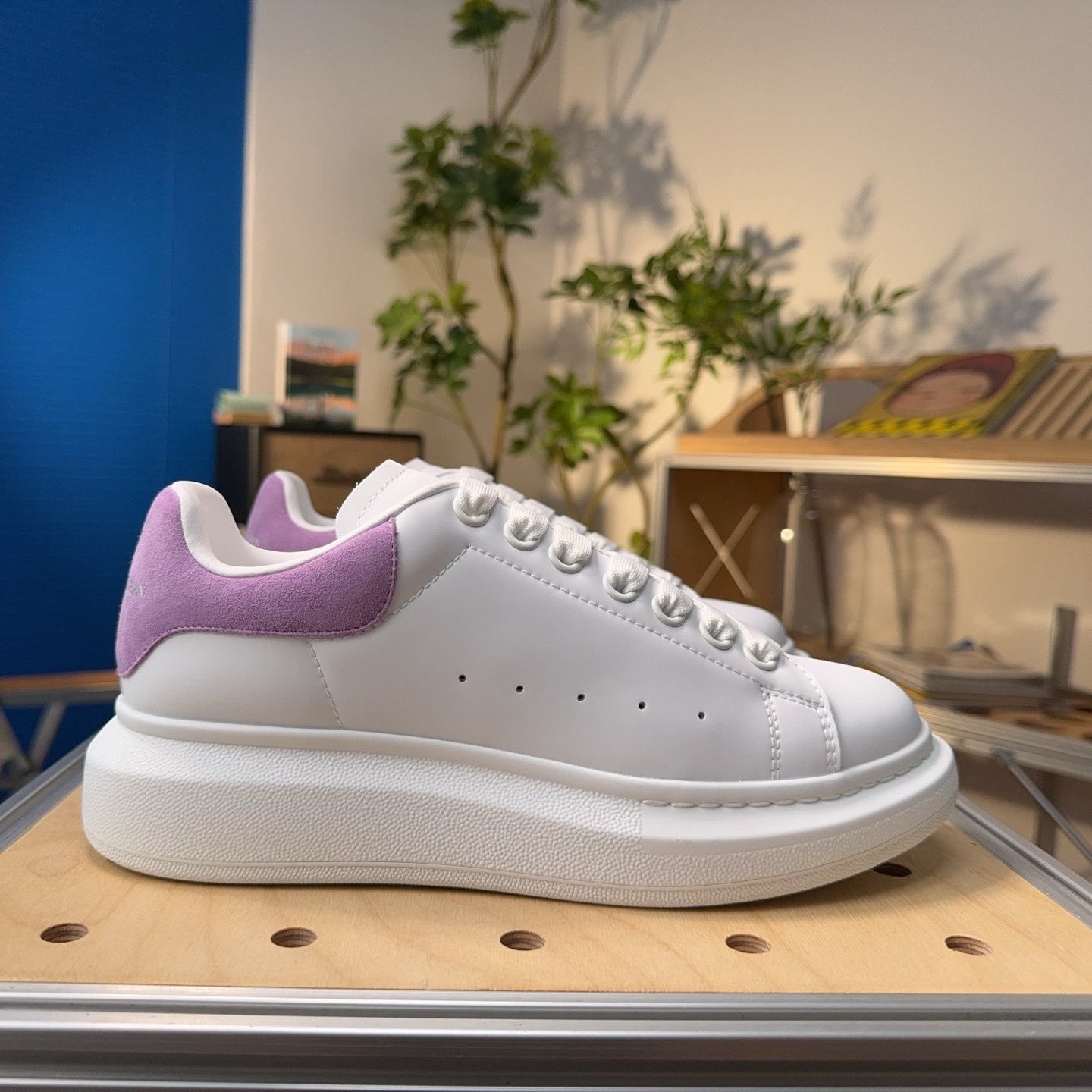 Alexander McQueen Leather Sneakers ' White Lilla' - HouseofKickz