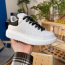 Alexander McQueen Oversized Sneaker in White/Black - HouseofKickz