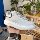 Alexander McQueen Oversized Sneaker in White Black - HouseofKickz