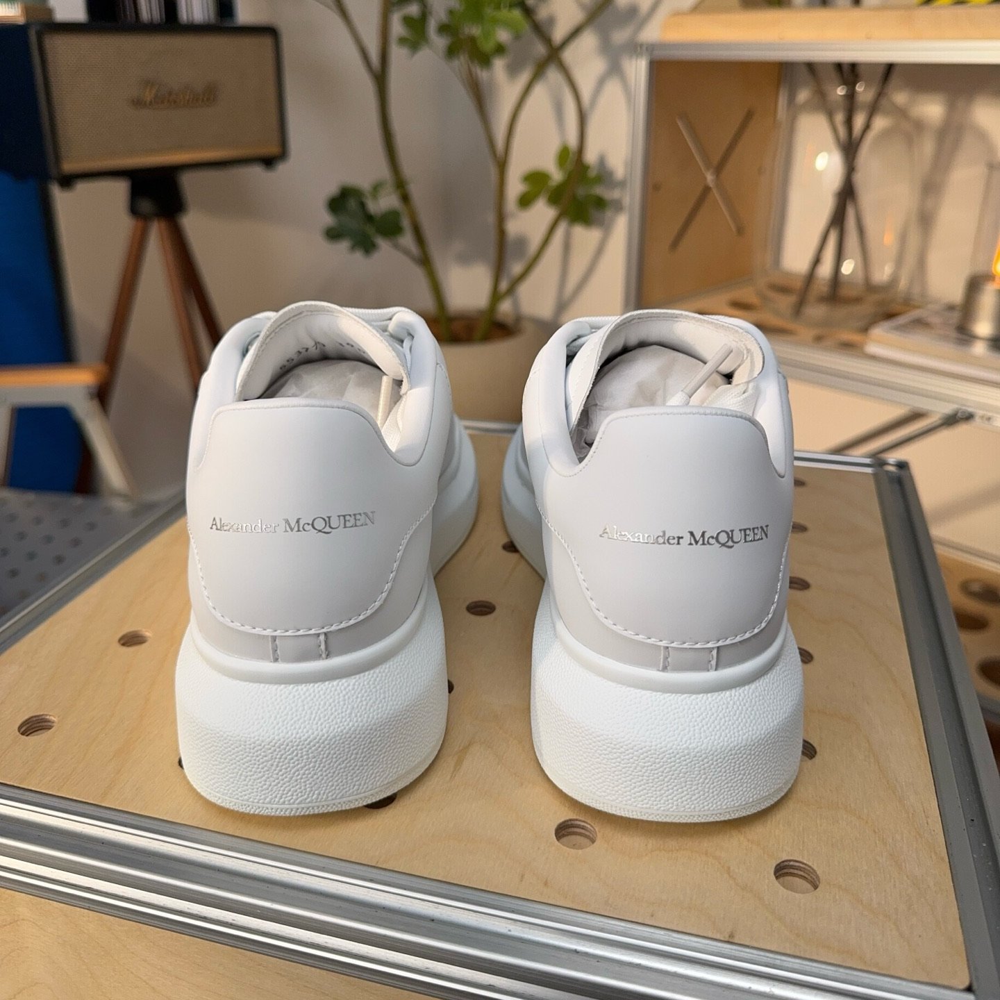 Alexander McQueen Oversized Sneaker in White - HouseofKickz