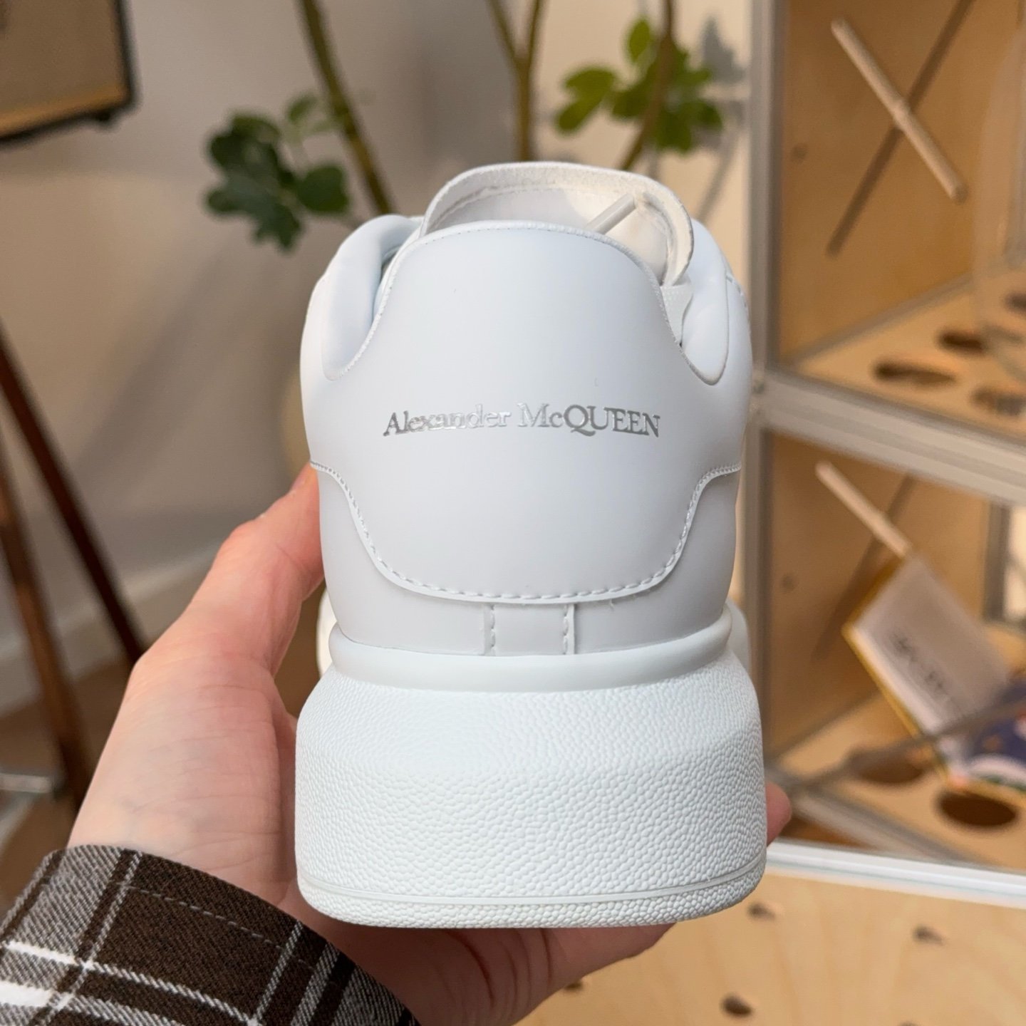 Alexander McQueen Oversized Sneaker in White - HouseofKickz