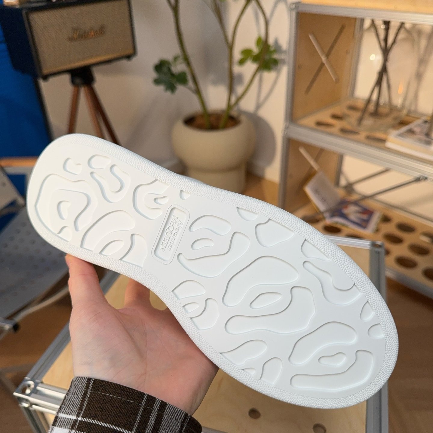 Alexander McQueen Oversized Sneaker in White - HouseofKickz
