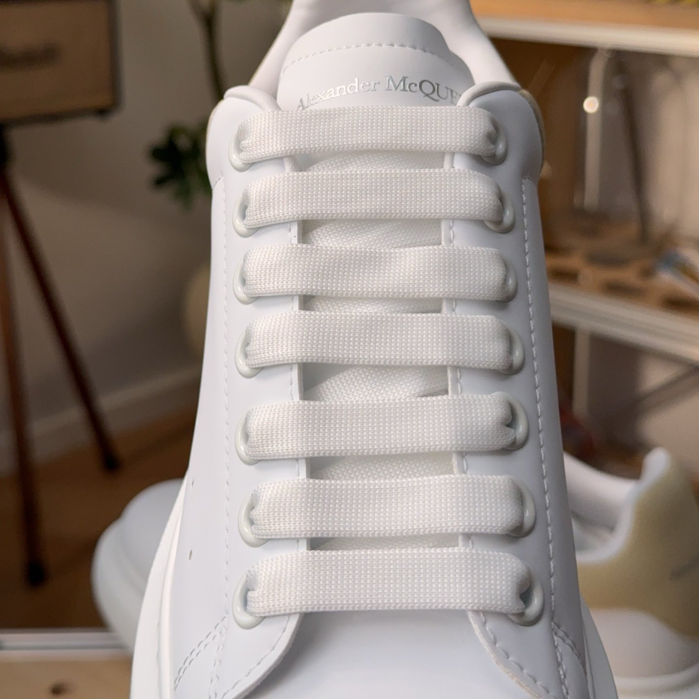 Alexander McQueen Oversized Sneaker 'White Beige' - HouseofKickz