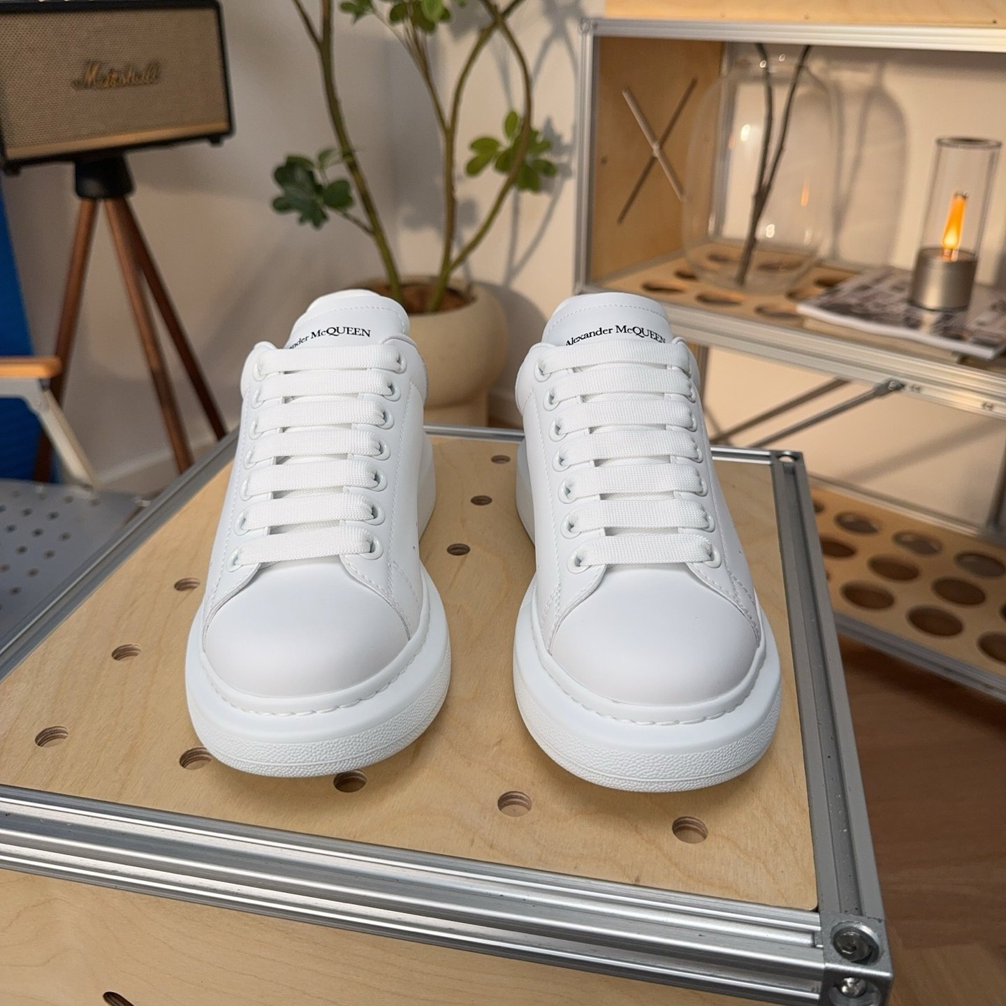 Alexander McQueen Oversized Sneaker 'White Holographic' - HouseofKickz