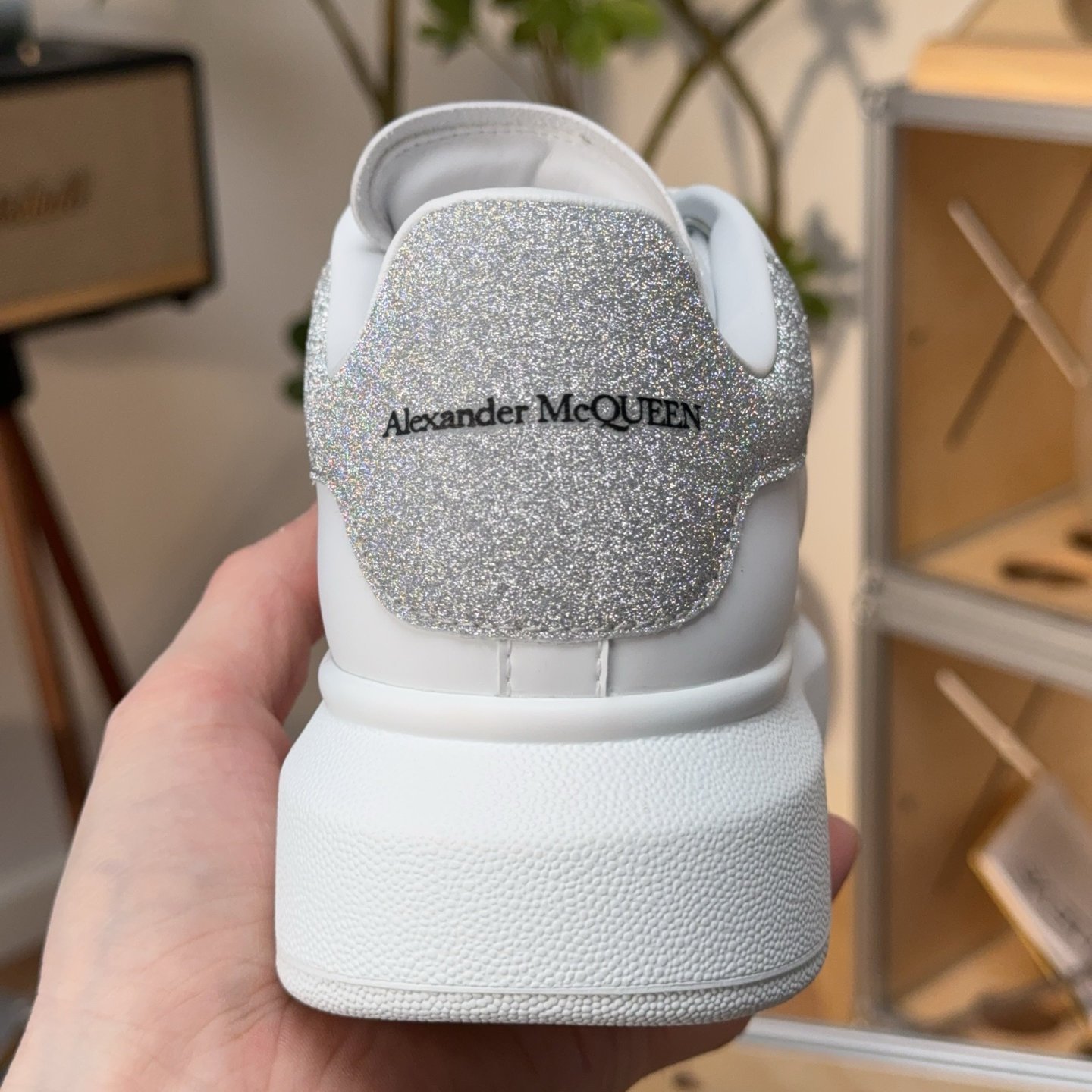 Alexander McQueen Oversized Sneaker 'White Holographic' - HouseofKickz
