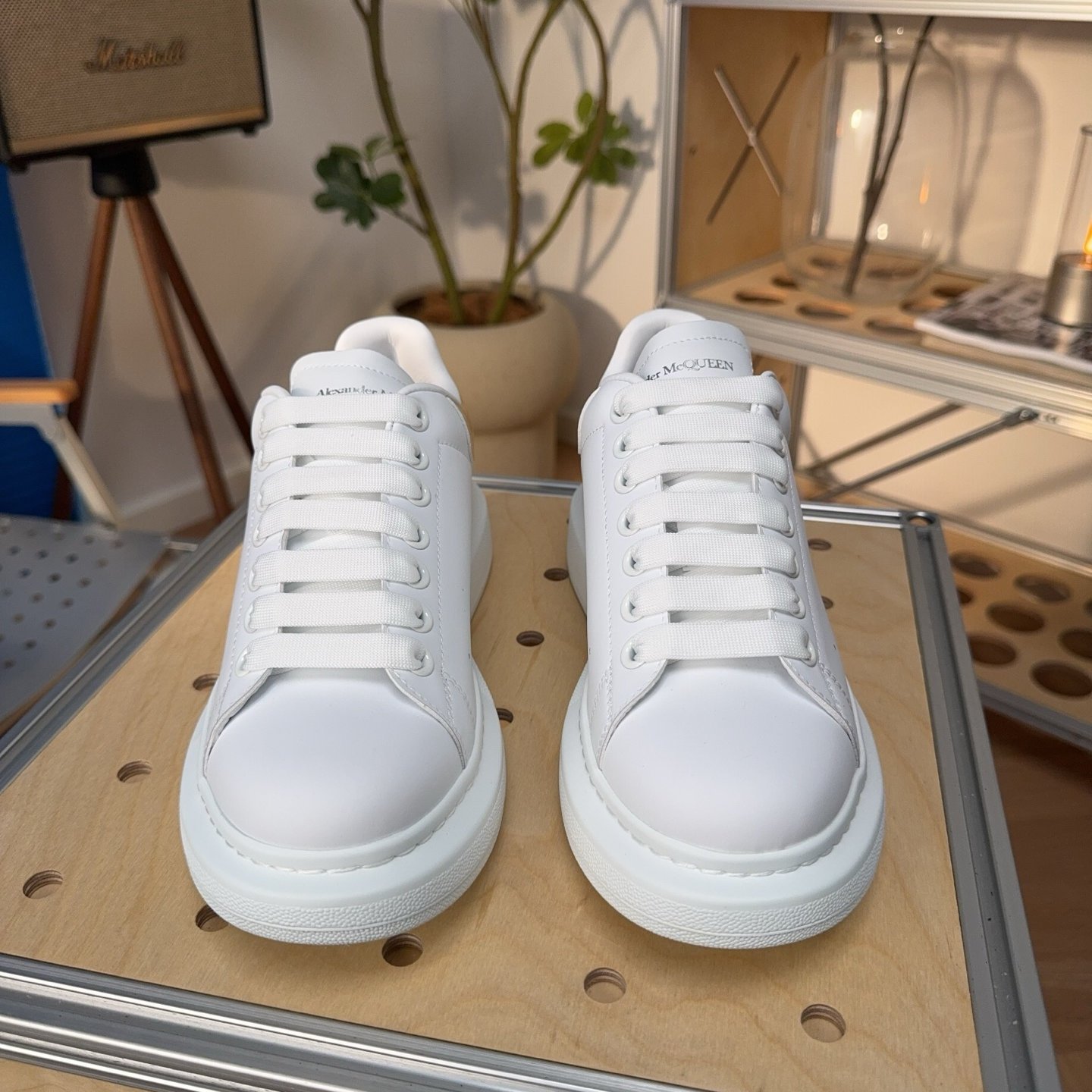 Alexander McQueen Oversized Sneaker ‘White Light Gold’ - HouseofKickz