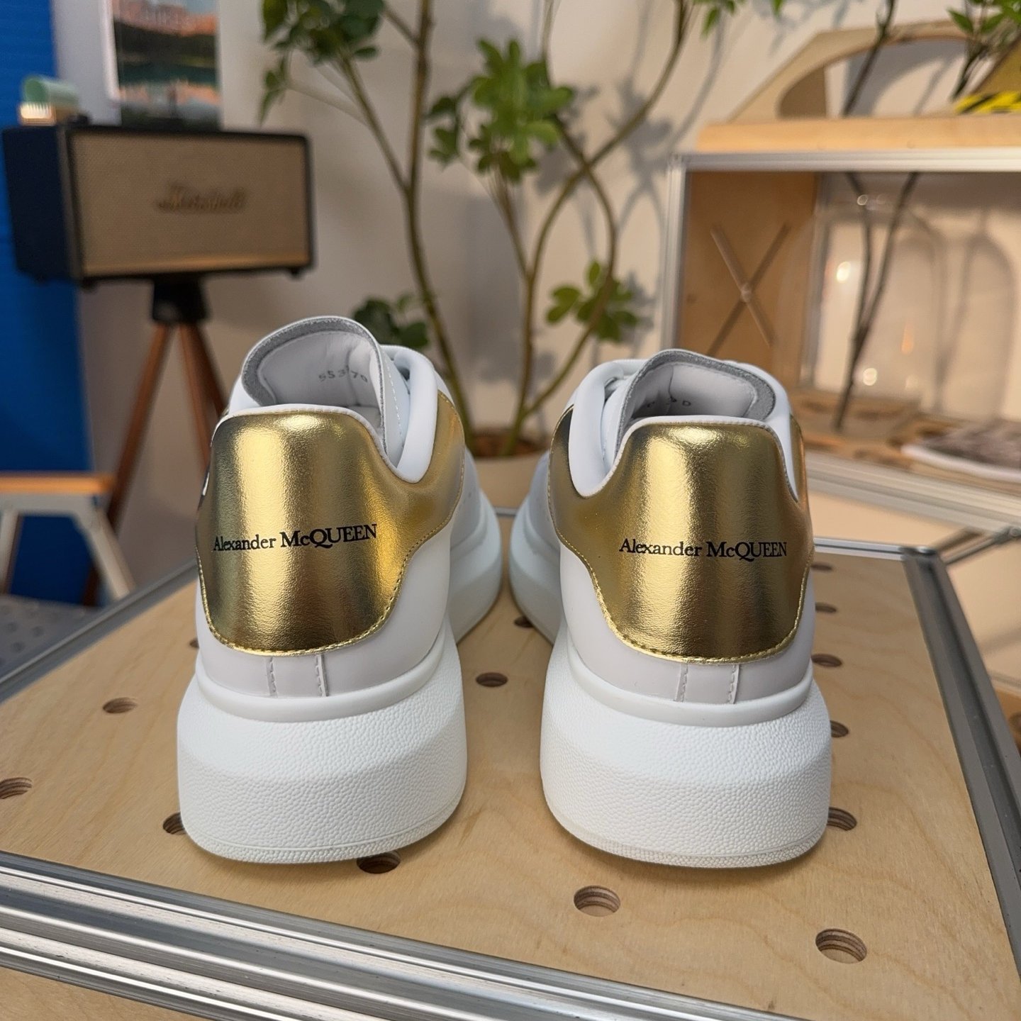 Alexander McQueen Oversized Sneaker ‘White Light Gold’ - HouseofKickz