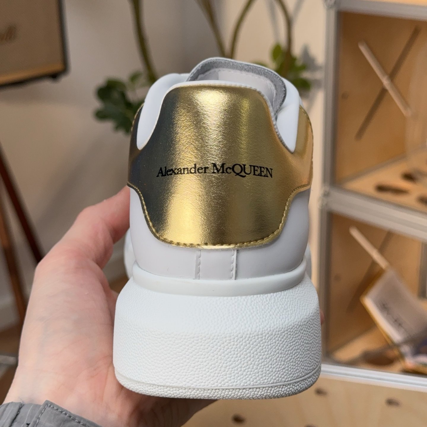 Alexander McQueen Oversized Sneaker ‘White Light Gold’ - HouseofKickz