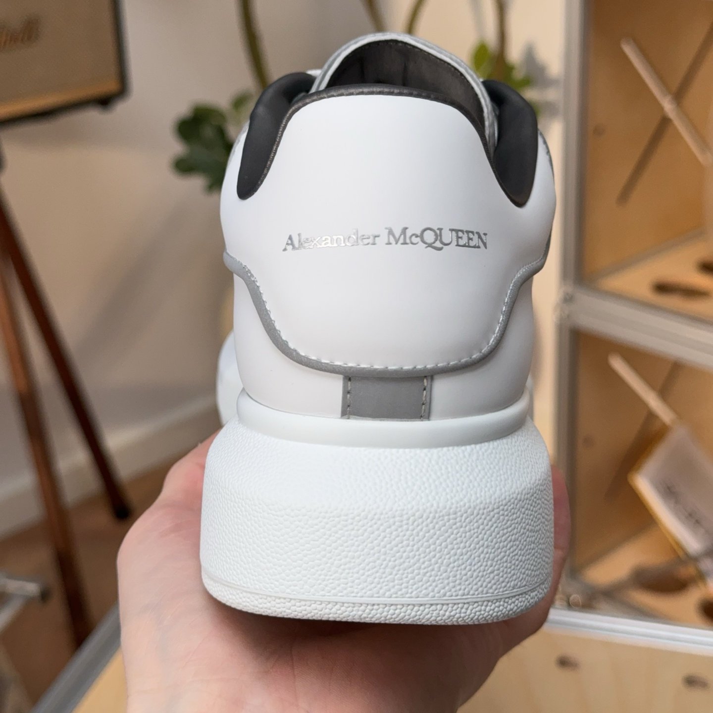 Alexander McQueen Oversized Sneaker 'White Reflective' - HouseofKickz