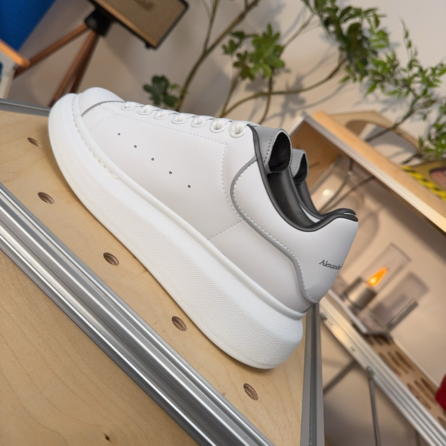 Alexander McQueen Oversized Sneaker 'White Reflective' - HouseofKickz