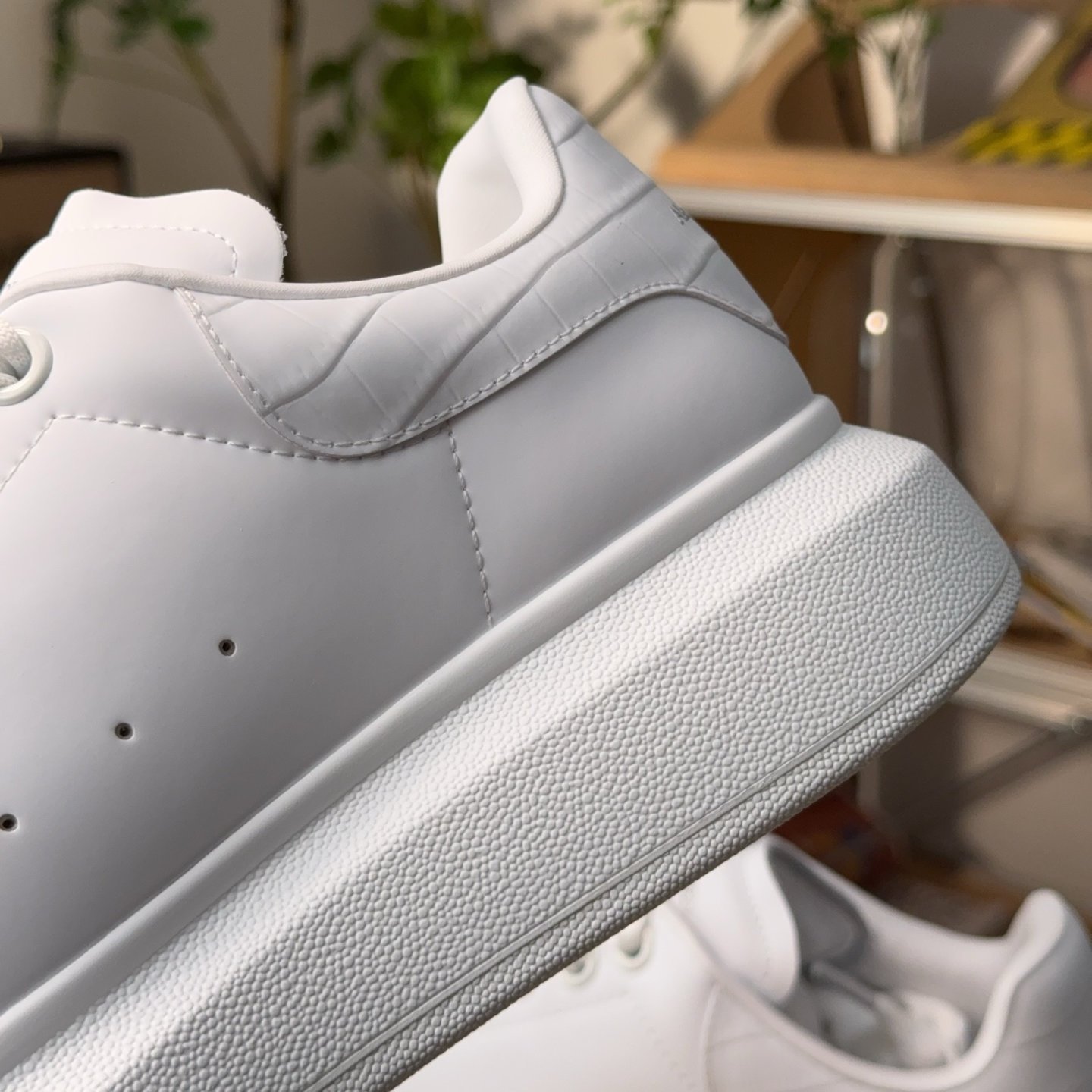 Alexander McQueen White Thick-Soled Sneakers - HouseofKickz