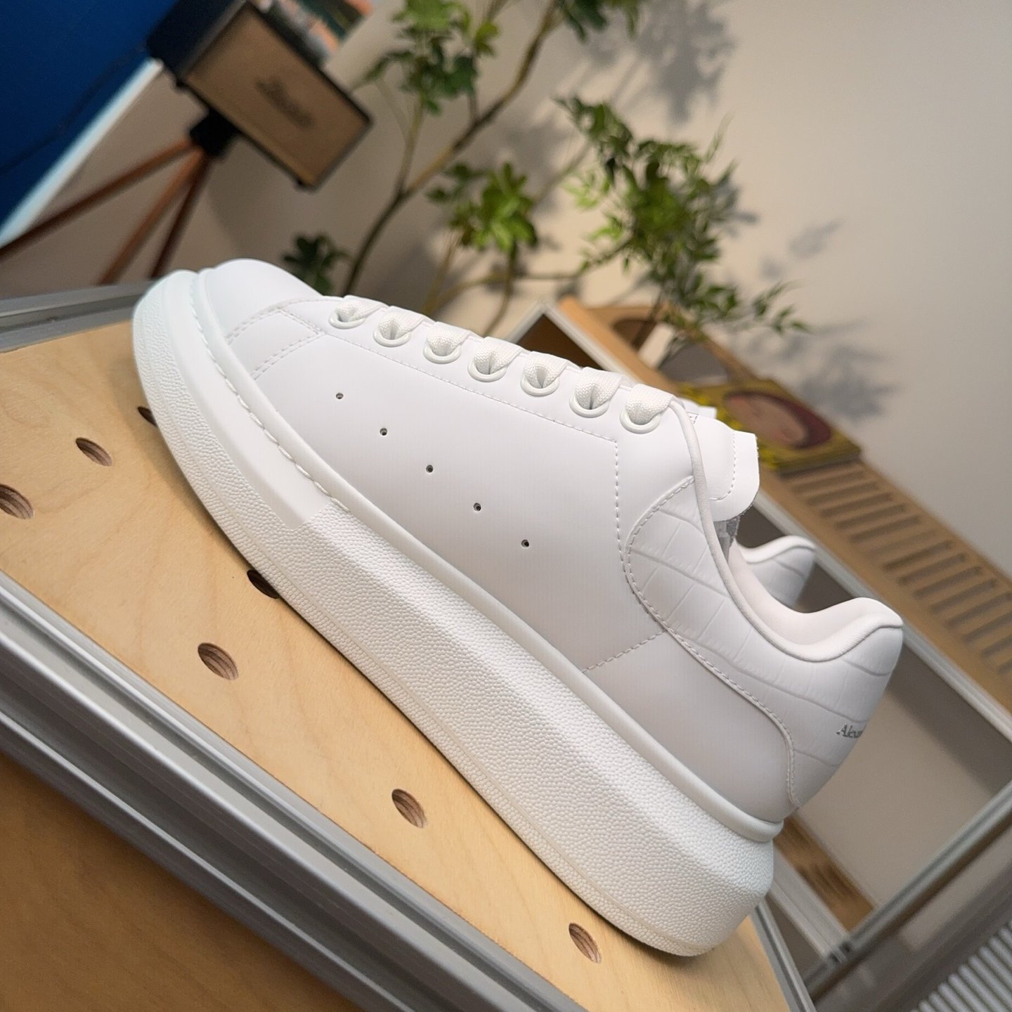 Alexander McQueen White Thick-Soled Sneakers - HouseofKickz
