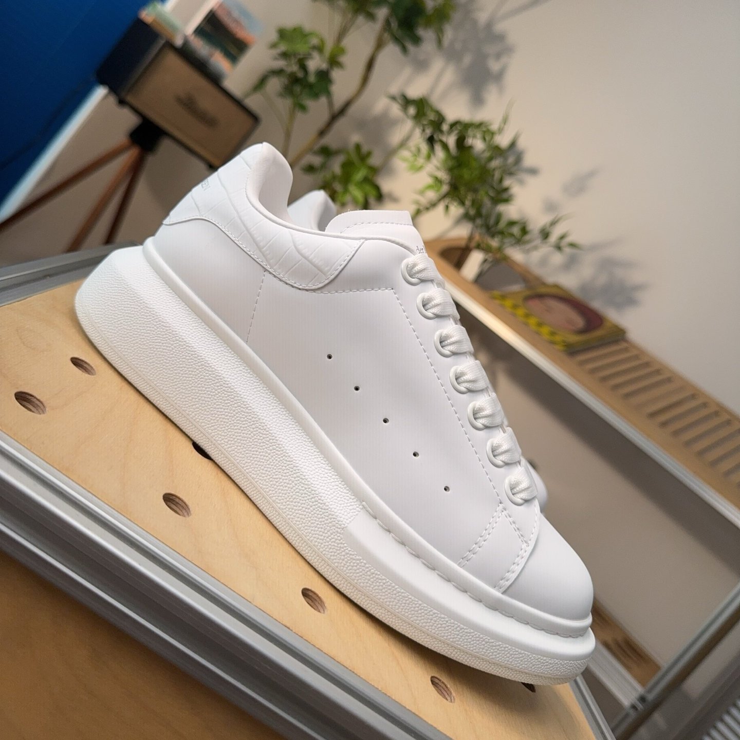 Alexander McQueen White Thick-Soled Sneakers - HouseofKickz