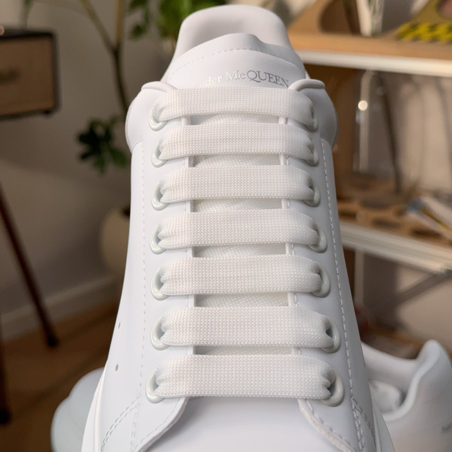 Alexander McQueen White Thick-Soled Sneakers - HouseofKickz