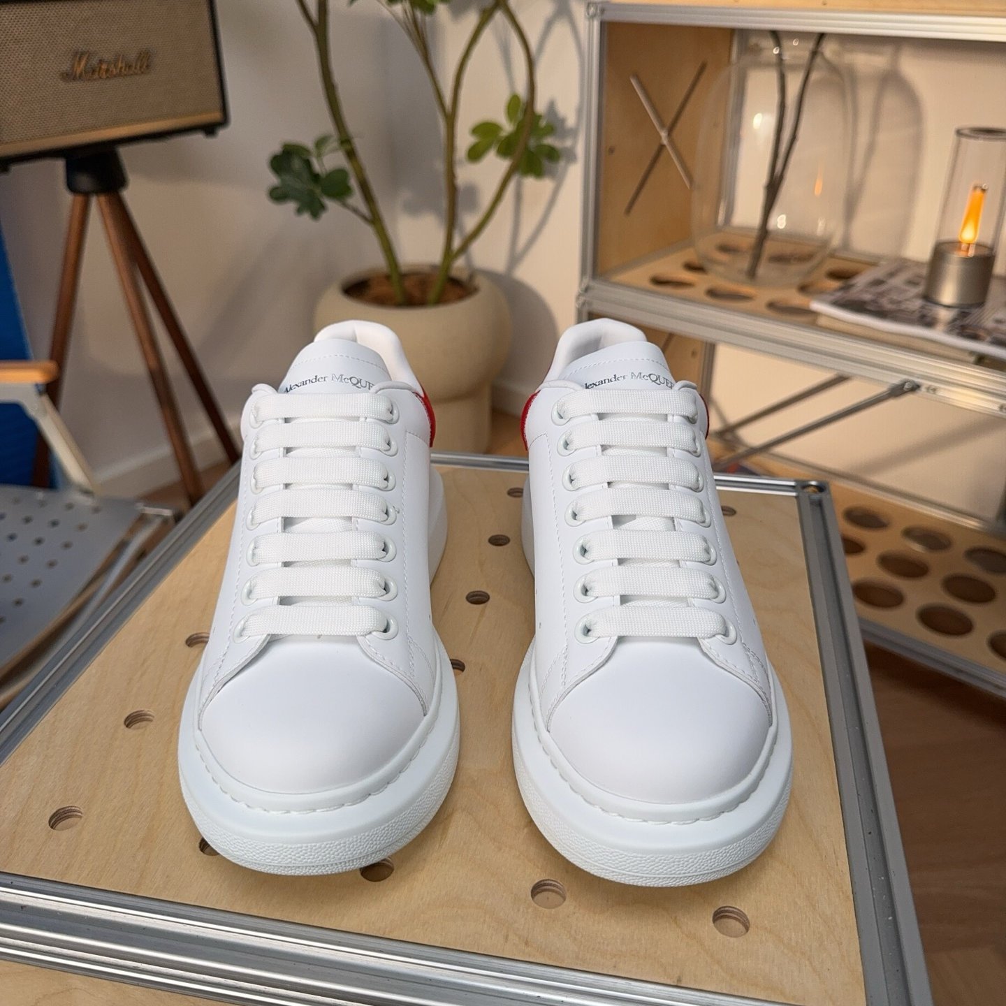 McQueen Oversized Leather Platform Sneakers - HouseofKickz