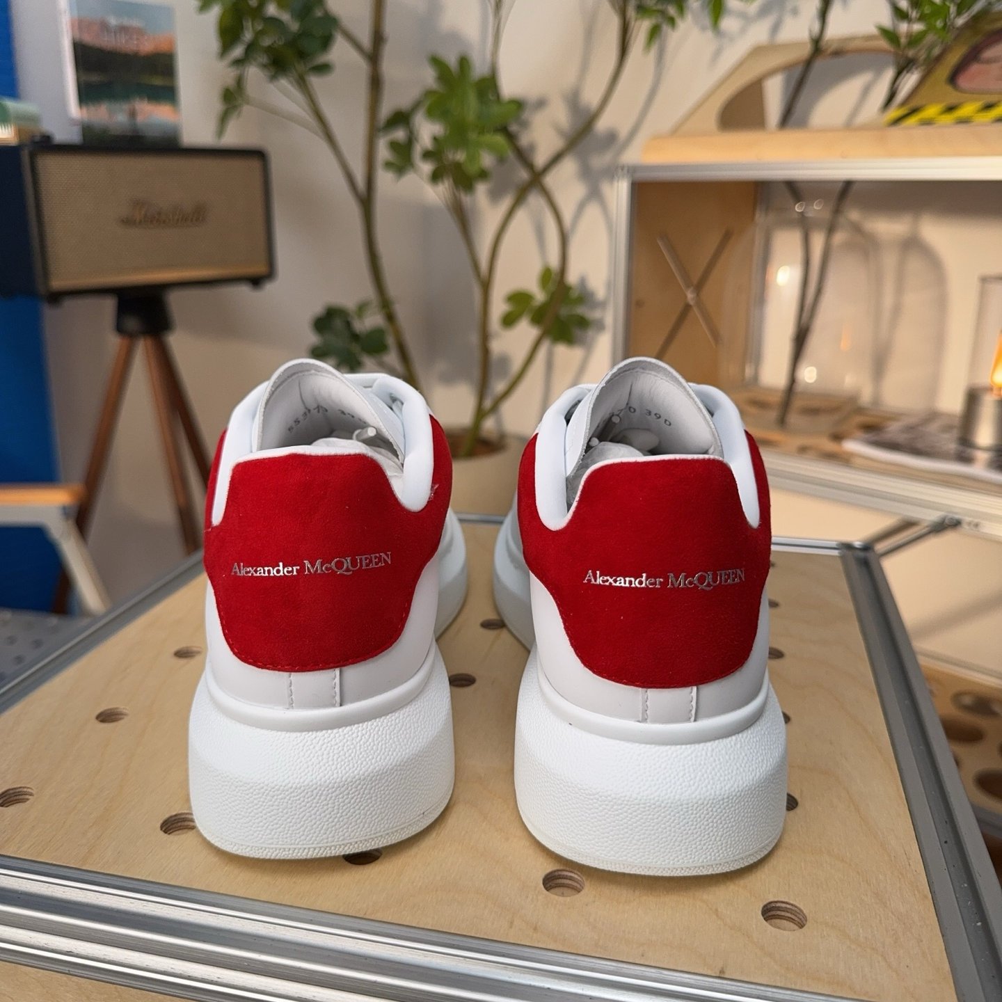 McQueen Oversized Leather Platform Sneakers - HouseofKickz