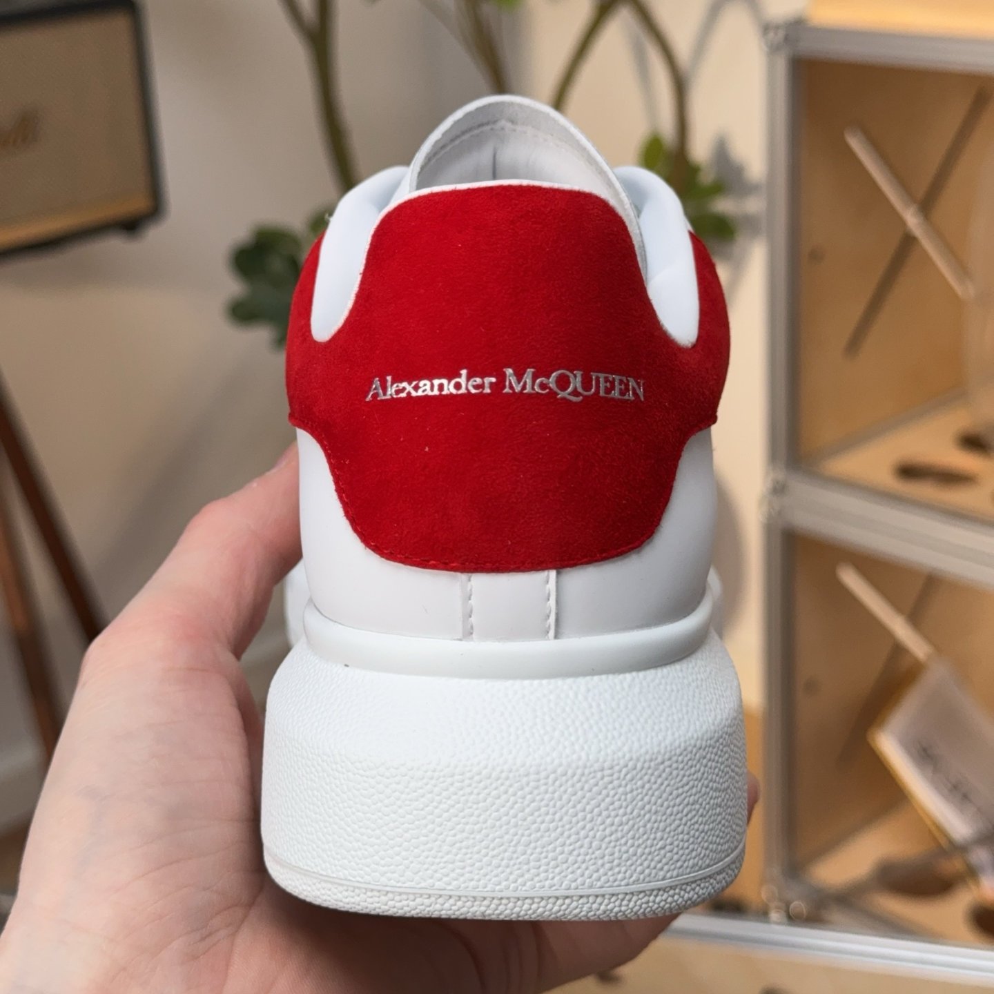McQueen Oversized Leather Platform Sneakers - HouseofKickz