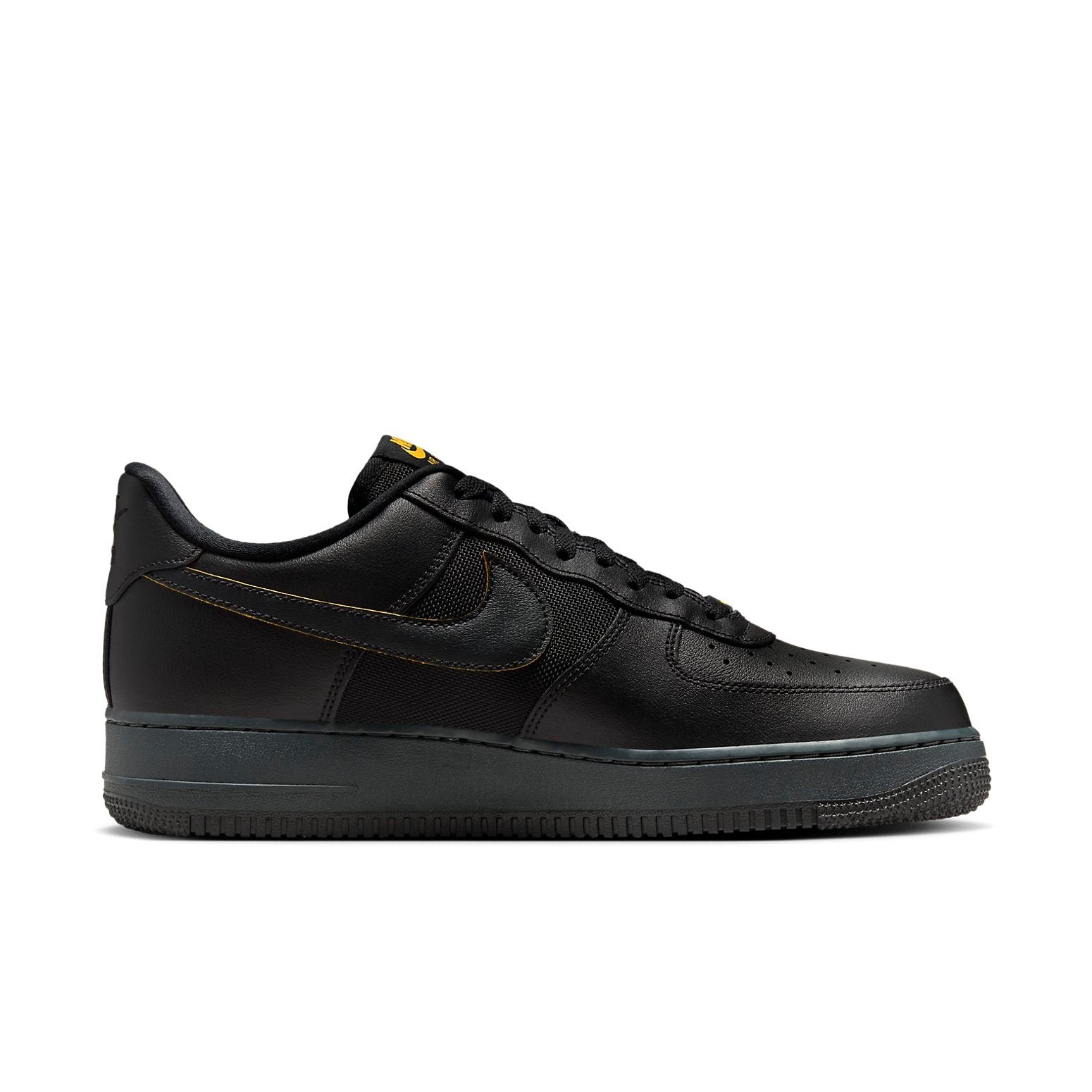Nike Air Force 1 '07 'Black University Gold' - HouseofKickz