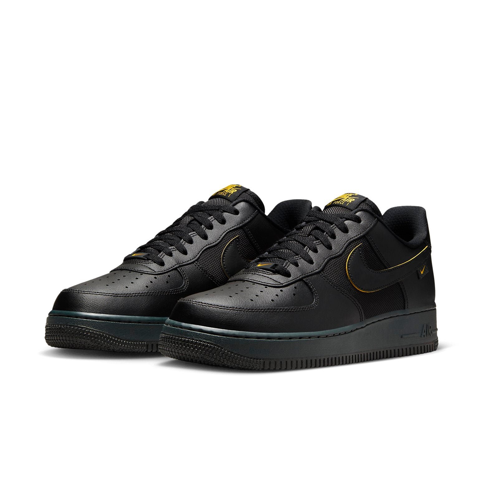 Nike Air Force 1 '07 'Black University Gold' - HouseofKickz