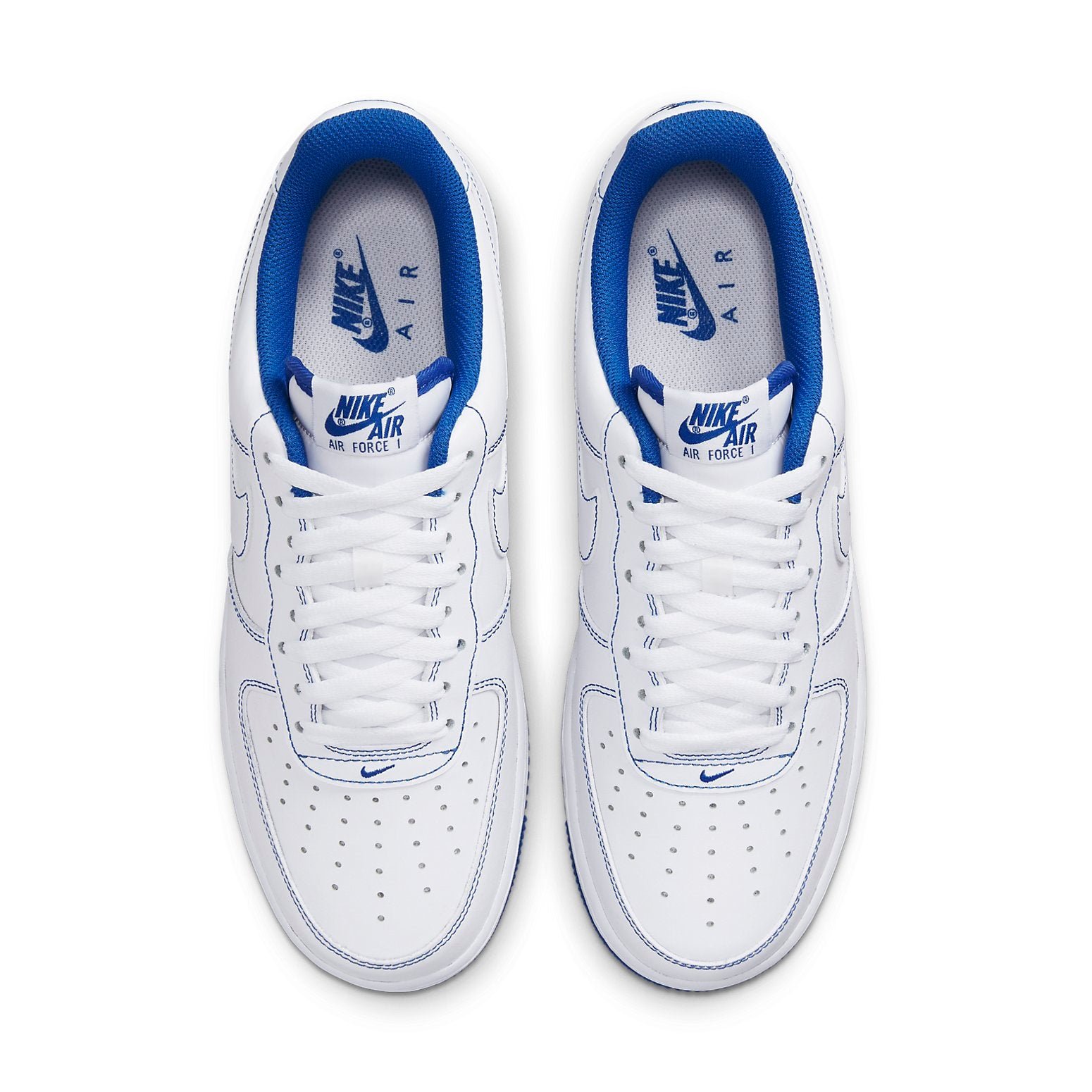 Nike Air Force 1 '07 'Contrast Stitch - White Game Royal' - HouseofKickz