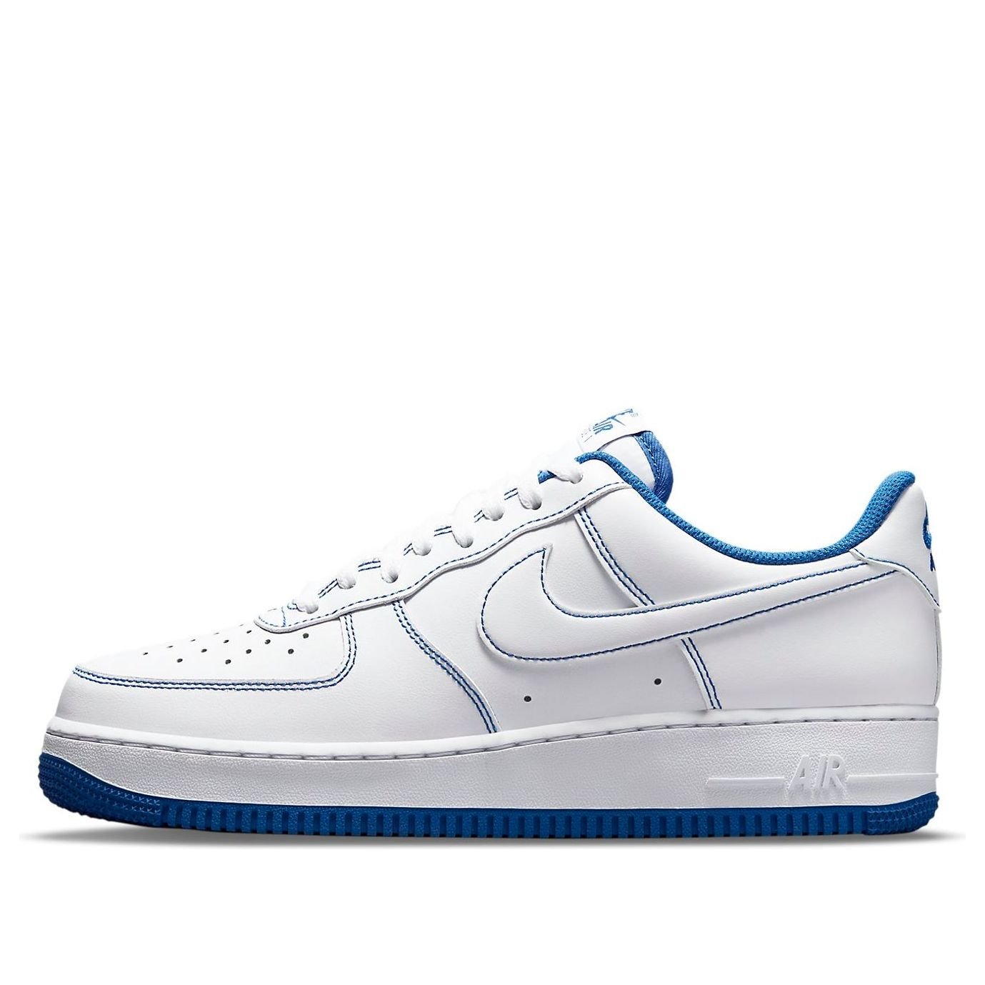 Nike Air Force 1 '07 'Contrast Stitch - White Game Royal' - HouseofKickz