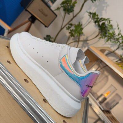 Oversized Sneaker in White/Shock Pink - HouseofKickz