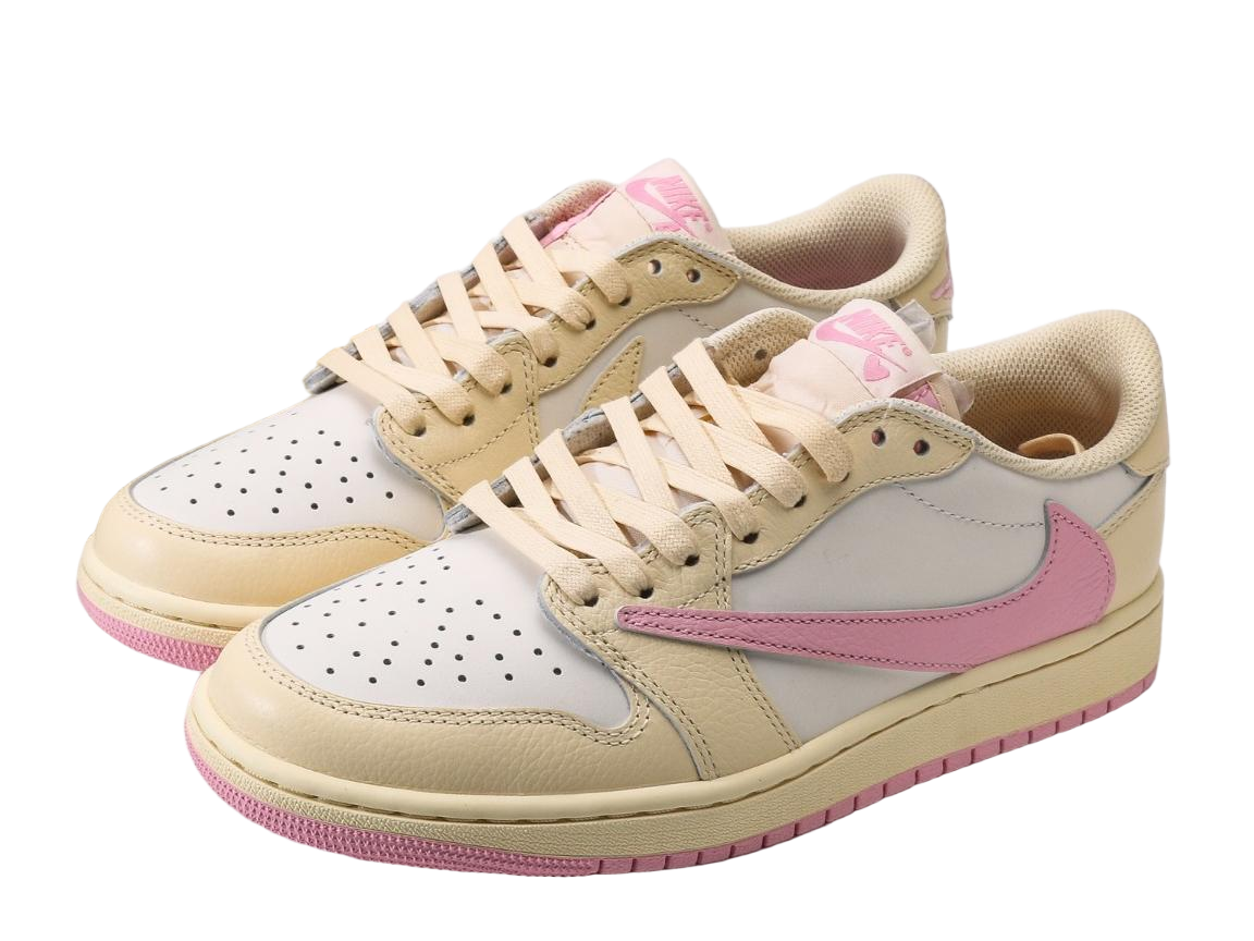 Travis Scott x Air Jordan 1 Low OG “Sail/White/Pink” - HouseofKickz