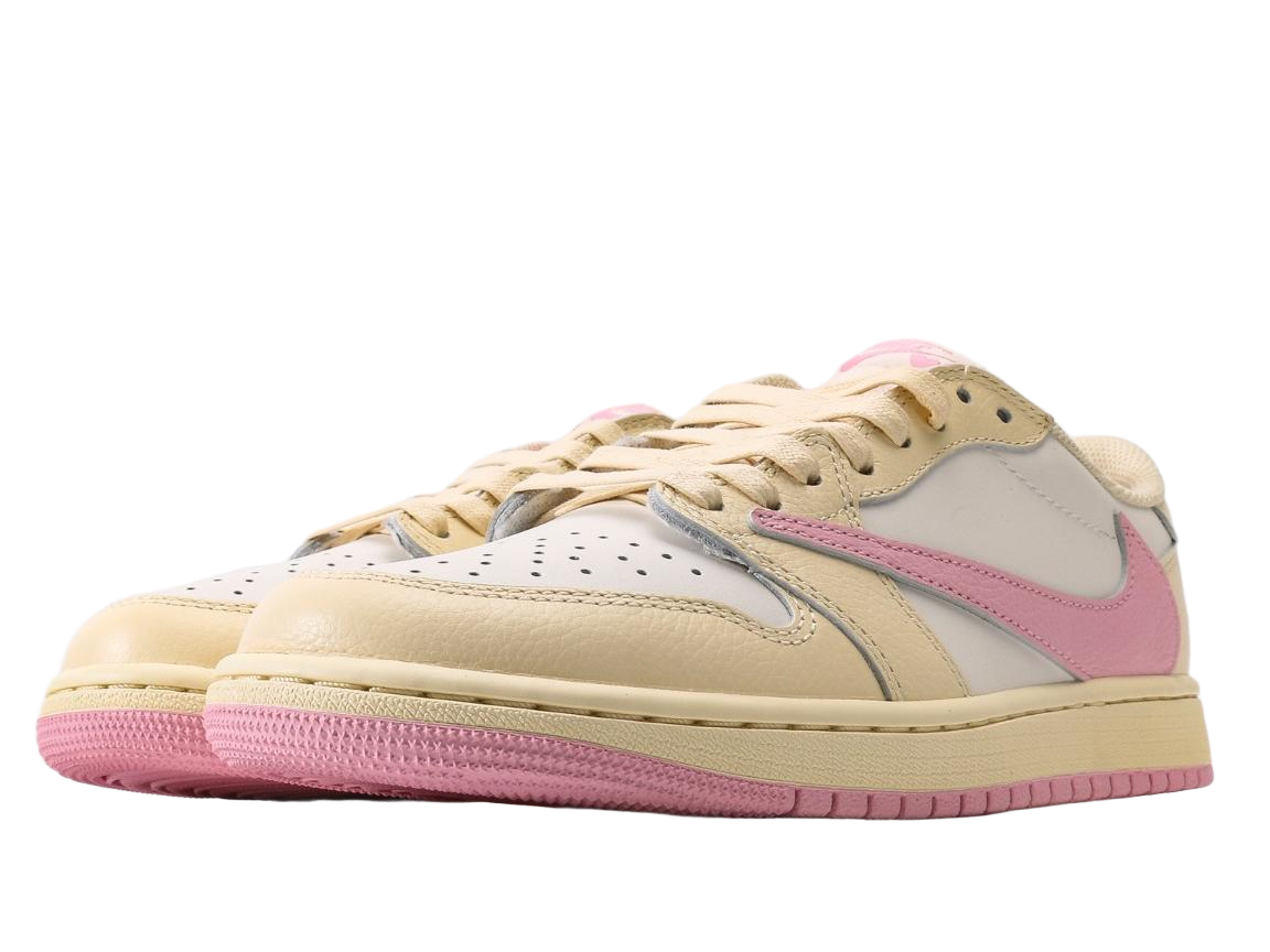 Travis Scott x Air Jordan 1 Low OG “Sail/White/Pink” - HouseofKickz