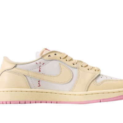 Travis Scott x Air Jordan 1 Low OG “Sail/White/Pink” - HouseofKickz